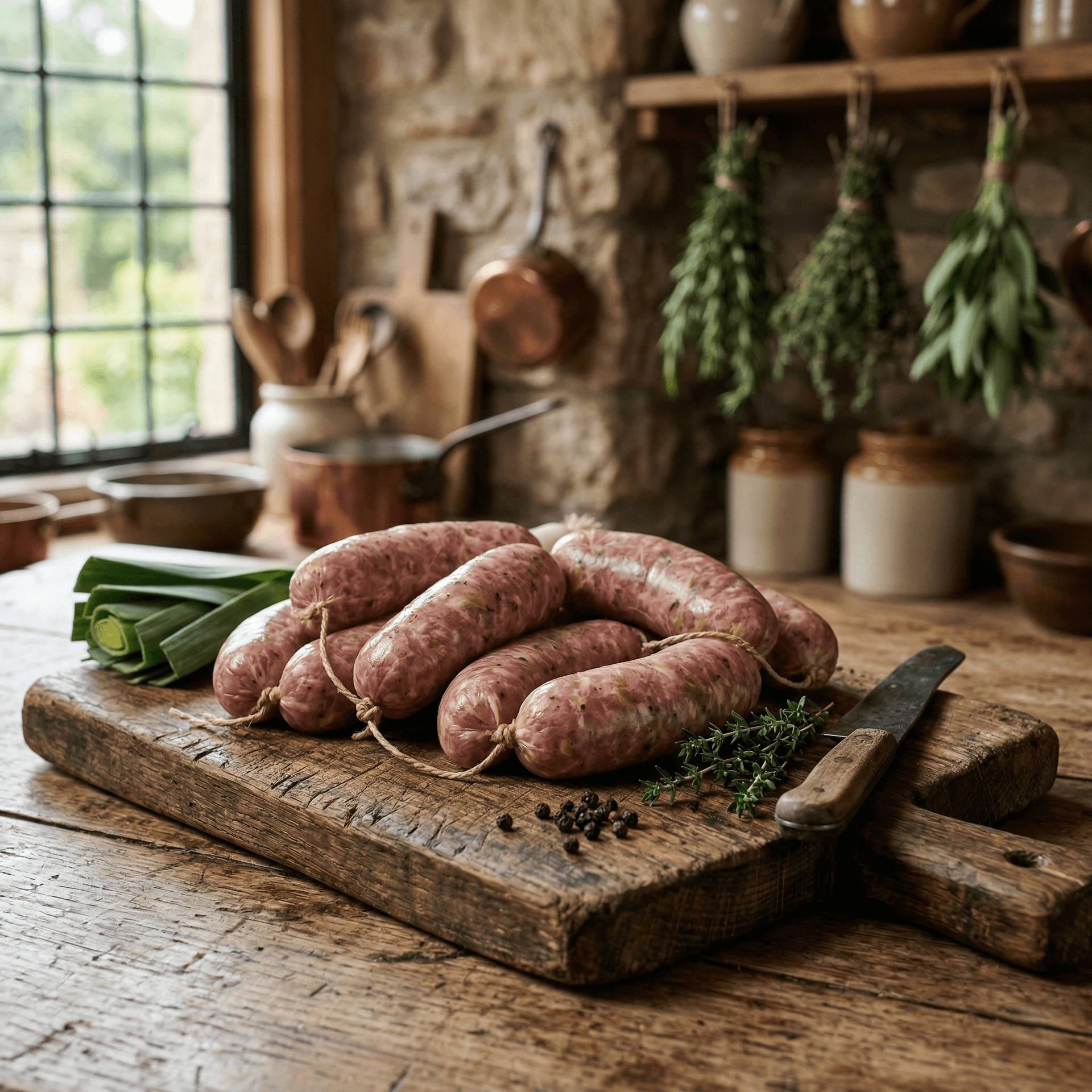 Pork and Leek Sausages